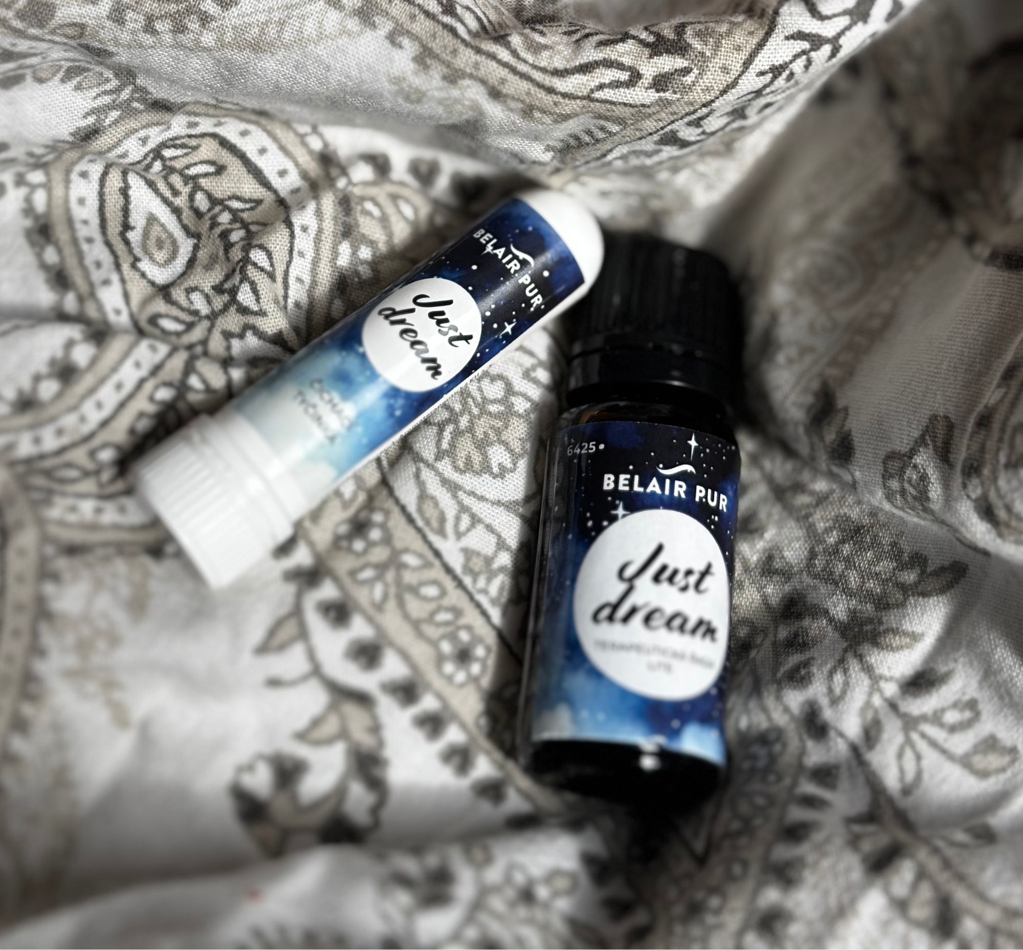 Inhalační tyřinka a esenciální směs Just dream od Belair Pur