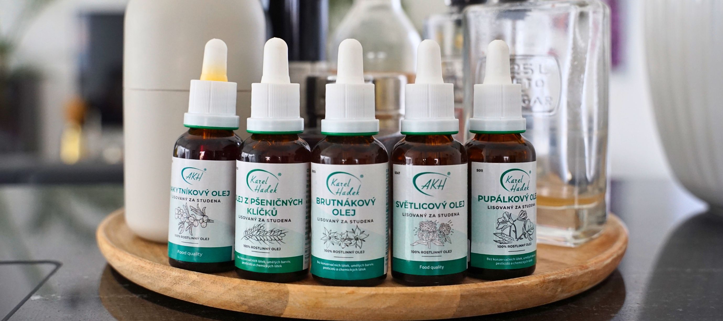 Rostlinné oleje v lékovkách od AKH cosmetics