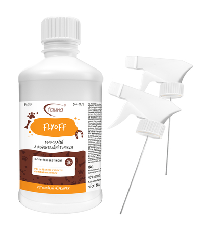 FLYOFF tonikum k ošetření srsti koní při zvýšeném výskytu obtížného hmyzu
