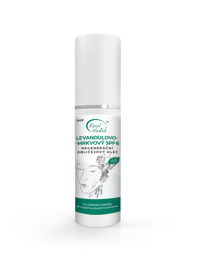 Regenerační obličejový olej LEVANDULOVO - MRKVOVÝ SPF 6 - 30 ml