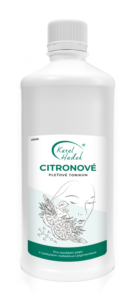 Pleťové tonikum CITRONOVÉ - 1000 ml