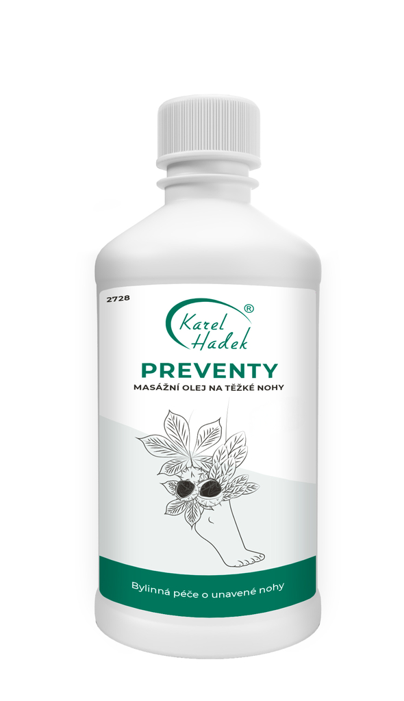 Masážní olej na nohy PREVENTY - 500 ml