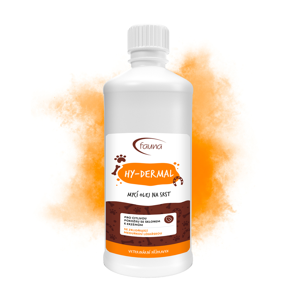 Mycí olej HY-DERMAL na srst a citlivou pokožku 1000 ml