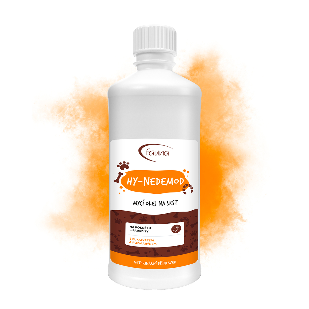 Mycí olej HY-NEDEMOD pro srst s parazity 1000 ml