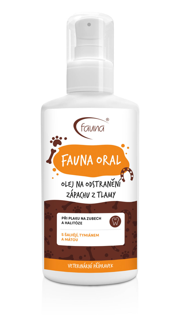 Ústní olej FAUNA ORAL proti zápachu z tlamy 100 ml