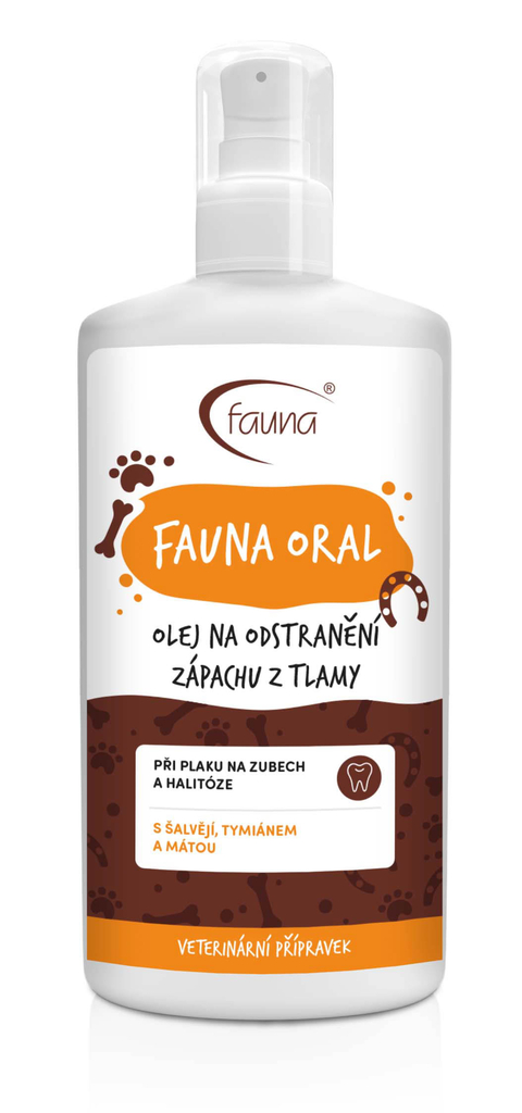 Ústní olej FAUNA ORAL proti zápachu z tlamy 200 ml