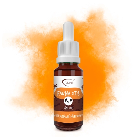 Ušní olejové kapky FAUNA OTIS při potížích s ušima 10 ml