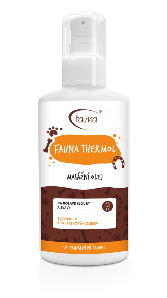Masážní olej FAUNA THERMOL pro psy a koně 100 ml