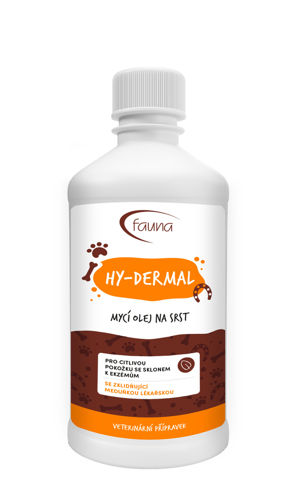 Mycí olej HY-DERMAL na srst a citlivou pokožku 500 ml