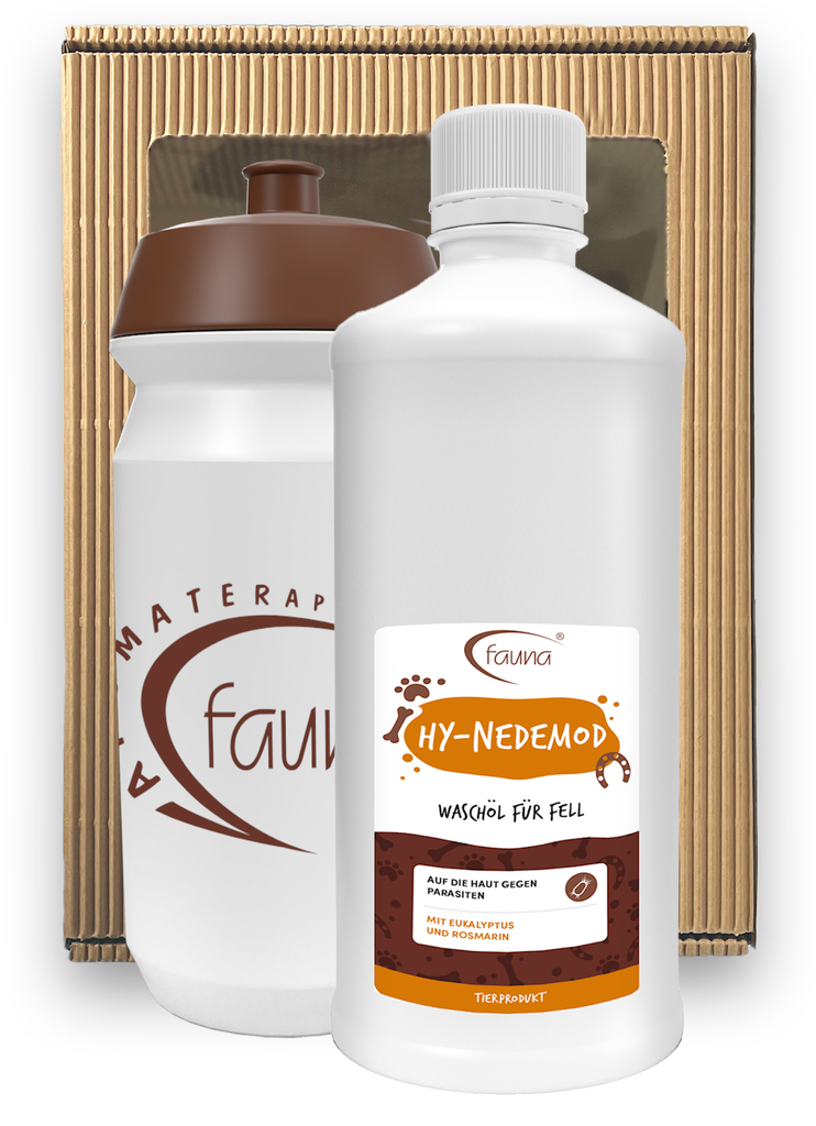 Mycí olej HY-NEDEMOD pro srst s parazity 1000 ml s lahví
