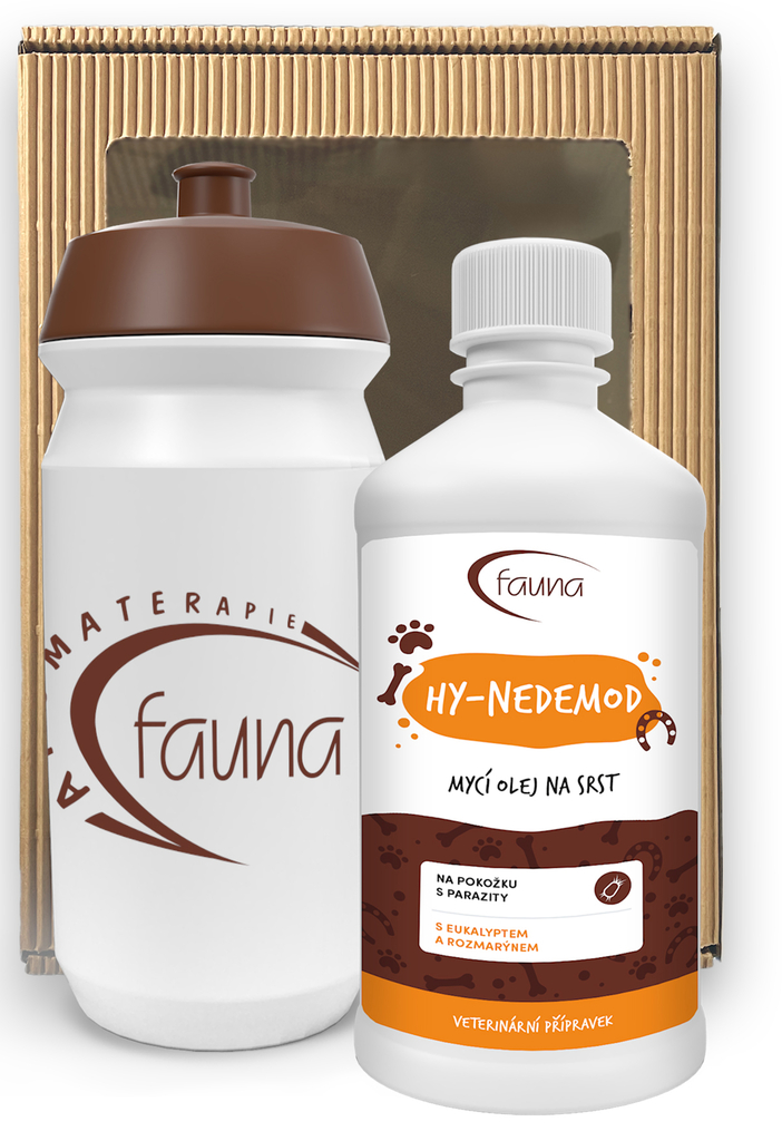Mycí olej HY-NEDEMOD pro srst s parazity 500 ml s lahví