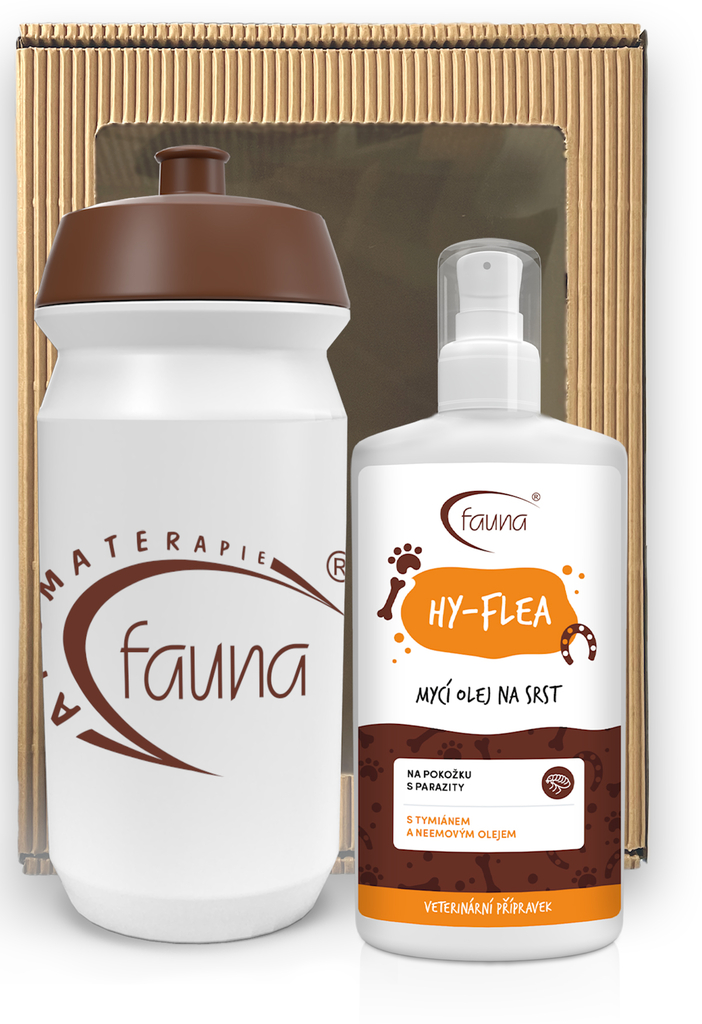 Mycí olej HY-FLEA na pokožku s parazity 200 ml s lahví