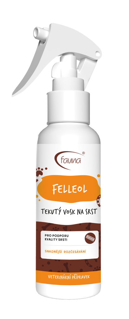Tekutý vosk FELLEOL pro úpravu srsti psů, koček, koní 200 ml