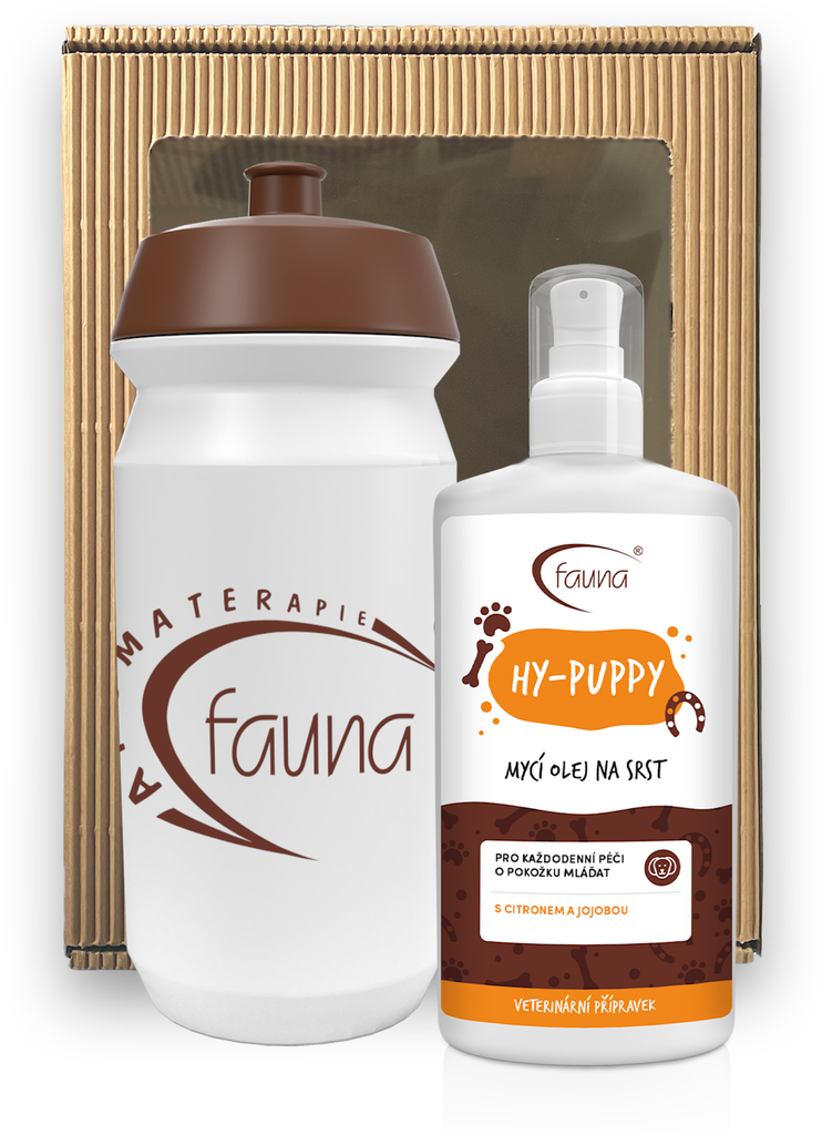 Mycí olej na srst HY-PUPPY pro mláďata 200 ml s lahví