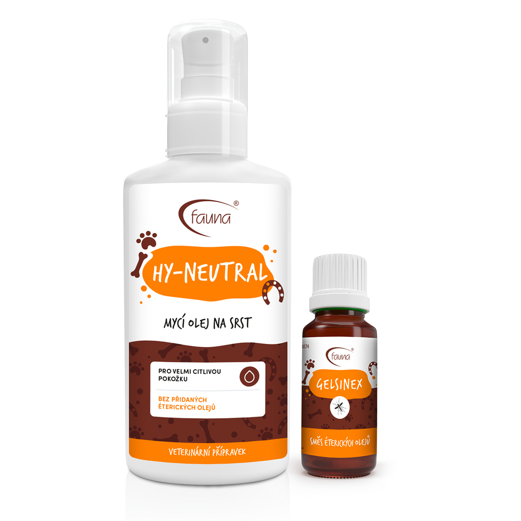 Mycí olej HY-NEUTRAL + antiparazitní směs olejů GELSINEX