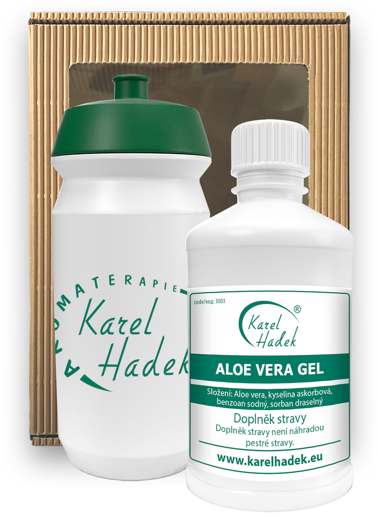 Rostlinná šťáva ALOE VERA GEL - 500 ml S LAHVÍ