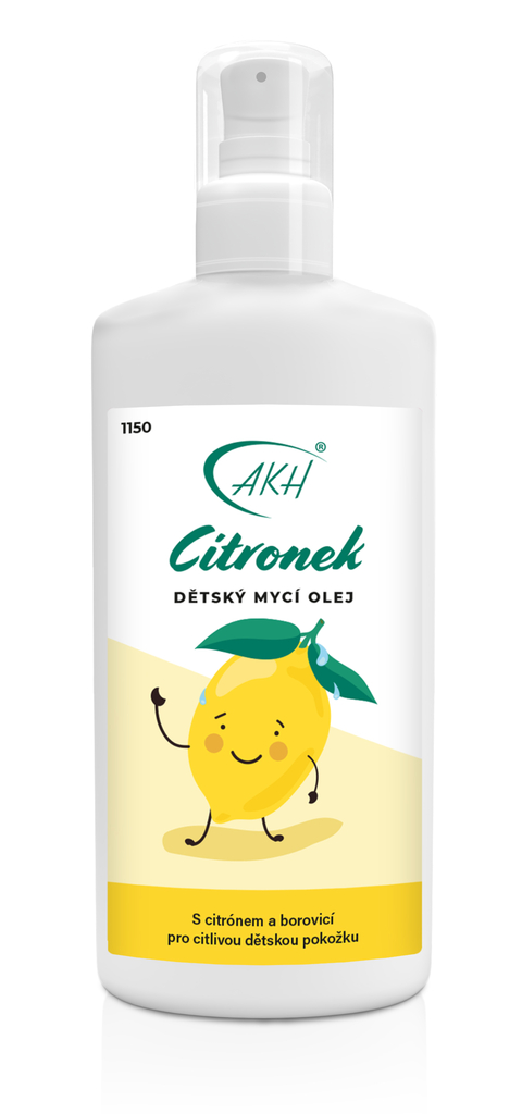 Dětský mycí olej CITRONEK - 200 ml