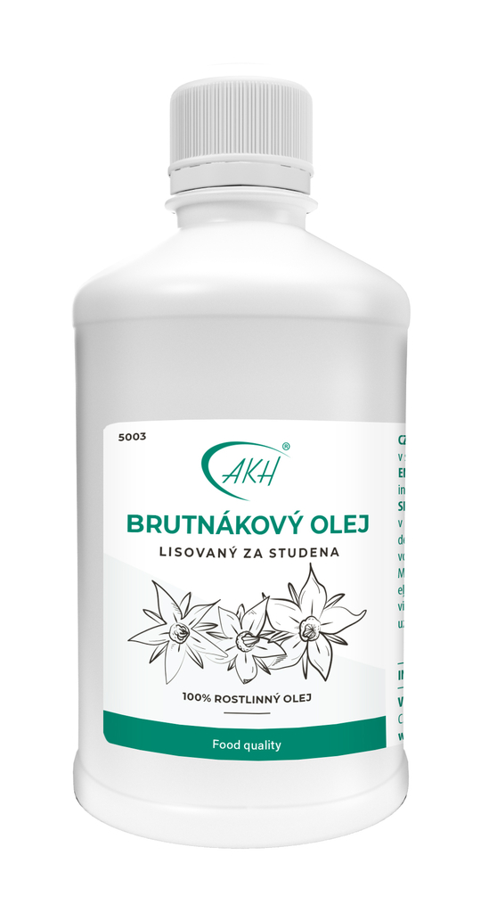 Za studena lisovaný BRUTNÁKOVÝ OLEJ - 500 ml
