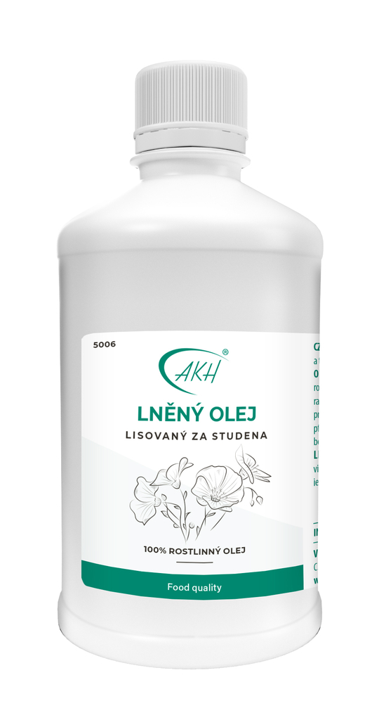 Za studena lisovaný LNĚNÝ OLEJ - 500 ml