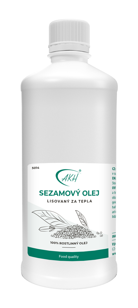 Za tepla lisovaný SEZAMOVÝ OLEJ - 1000 ml