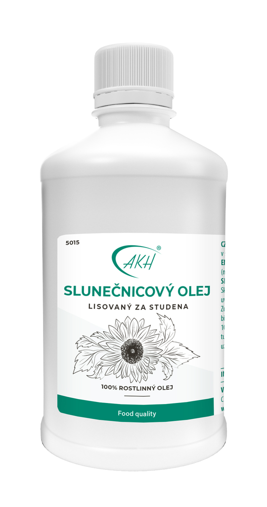 Za studena lisovaný SLUNEČNICOVÝ OLEJ - 500 ml