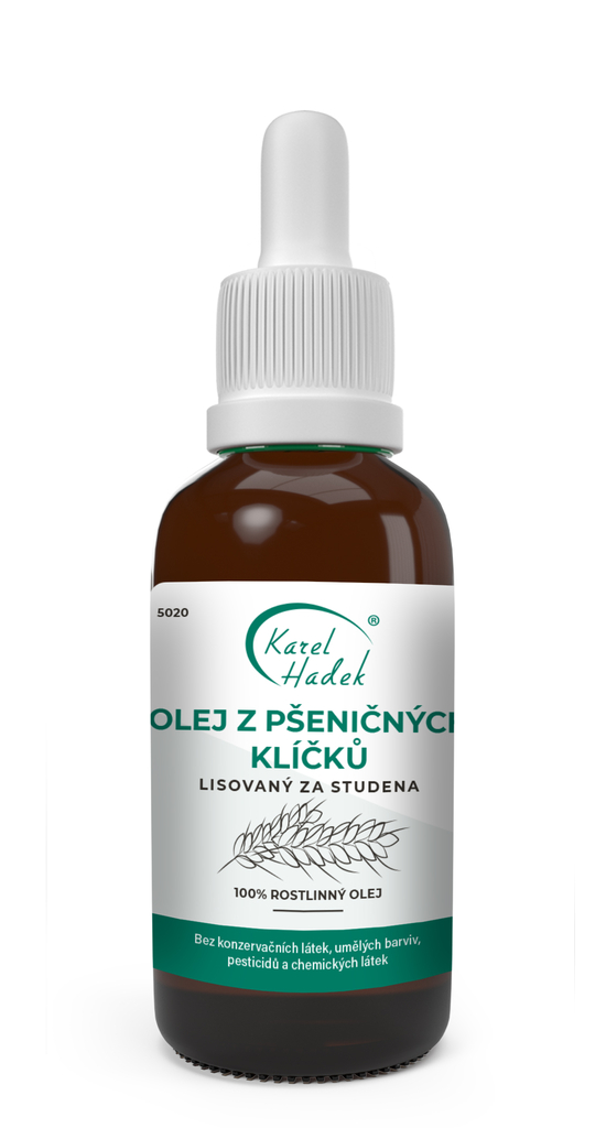 Za studena lisovaný OLEJ Z PŠENIČNÝCH KLÍČKŮ - 30 ml