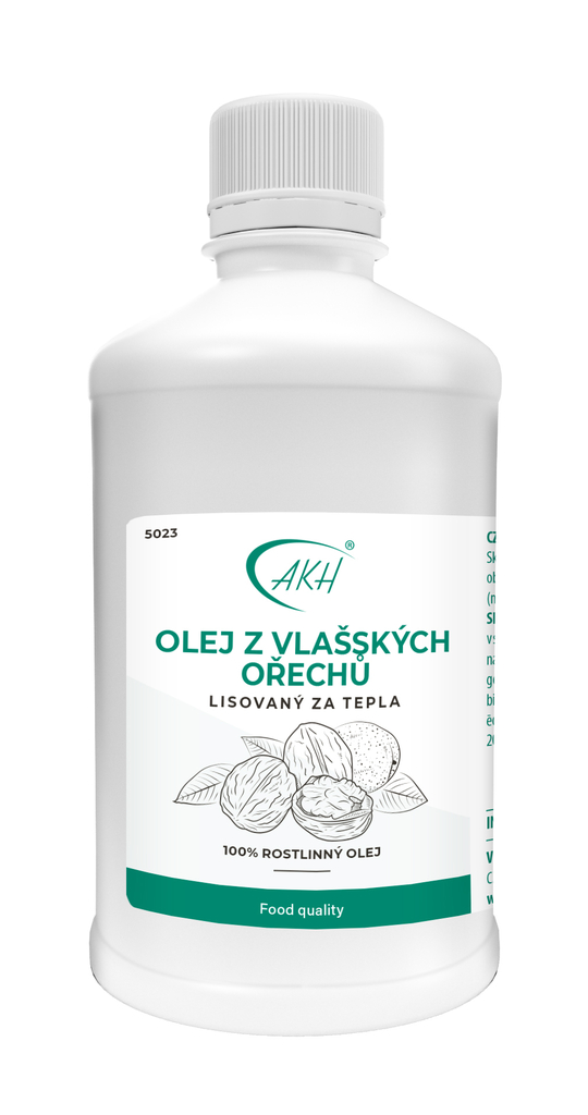OLEJ Z VLAŠSKÝCH OŘECHŮ lisovaný za tepla