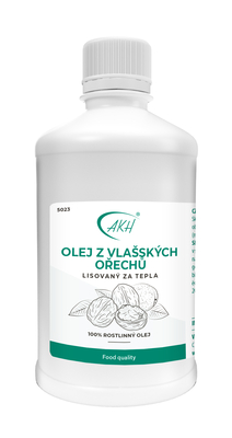 Za tepla lisovaný OLEJ Z VLAŠSKÝCH OŘECHŮ - 500 ml