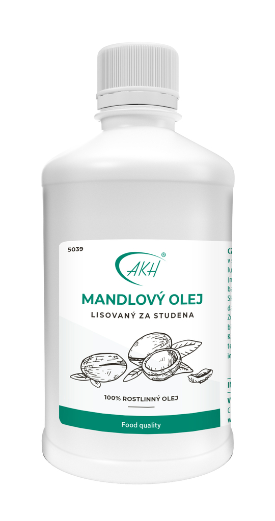 Za studena lisovaný MANDLOVÝ OLEJ - 500 ml