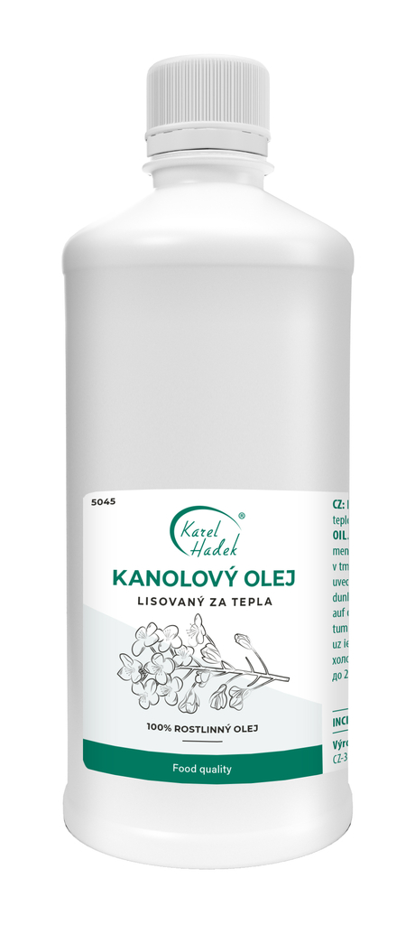 Za tepla lisovaný KANOLOVÝ OLEJ - 1000 ml