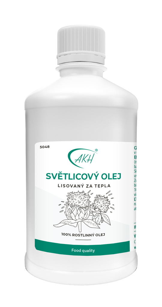 Za tepla lisovaný SVĚTLICOVÝ OLEJ - 500 ml