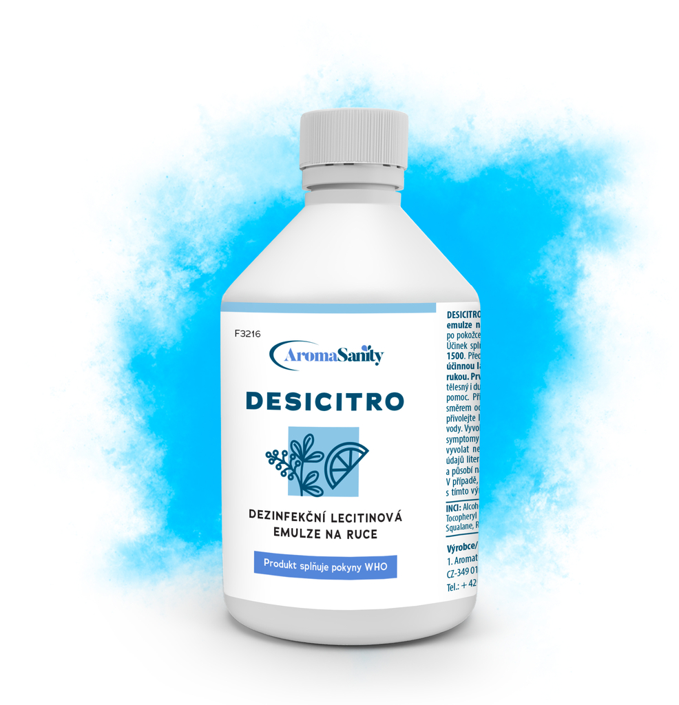 Dezinfekční lecitinová emulze na ruce DESICITRO 500 ml