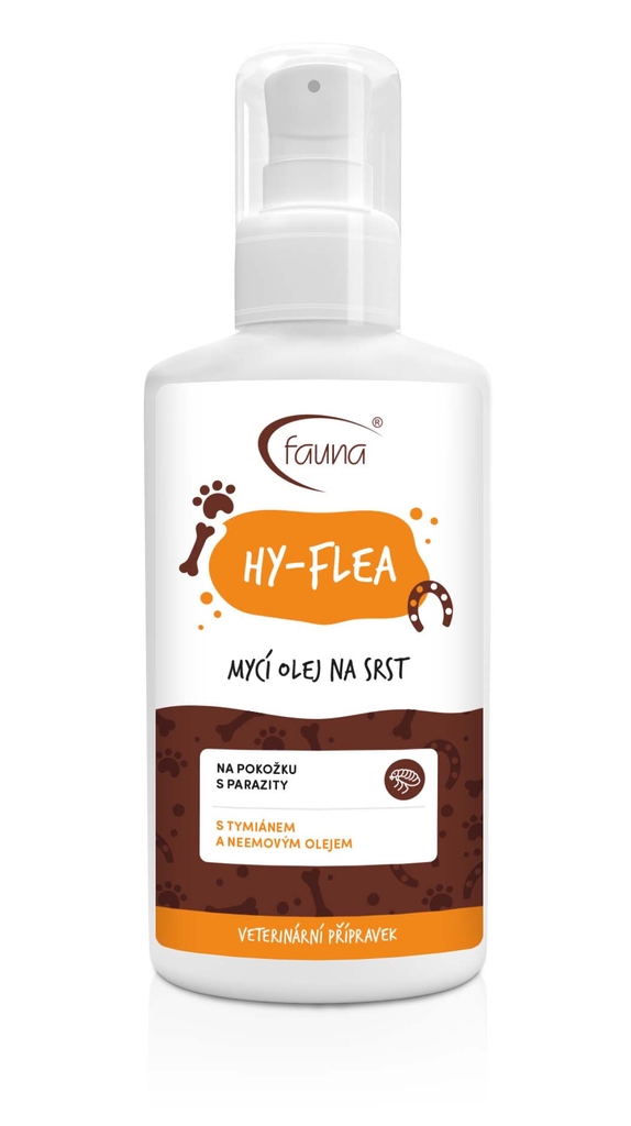 HY-FLEA Mycí olej na srst 100 ml AKCE