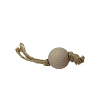 DŘEVĚNÁ KULIČKA 4 cm S PROVÁZKEM