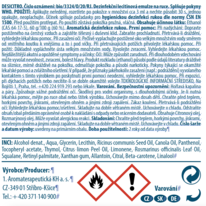 Dezinfekční lecitinová emulze na ruce DESICITRO 50 ml