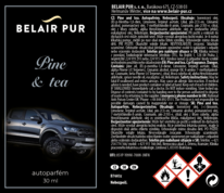 Autoparfém ČAJ & BOROVICE - 30 ml