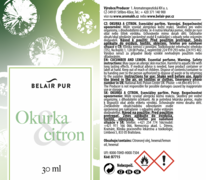 Esenciální parfém OKURKA & CITRON - 30 ml