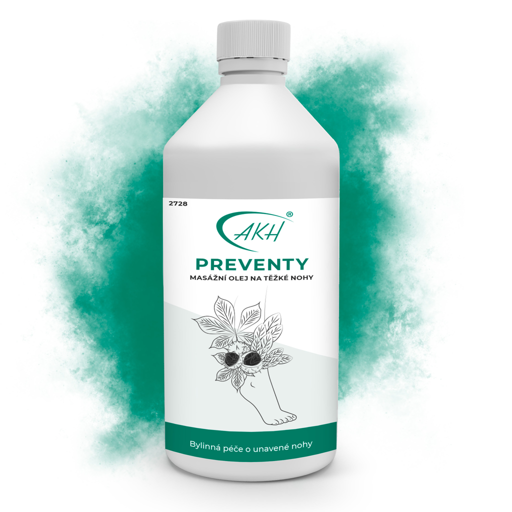 Masážní olej na nohy PREVENTY - 1000 ml