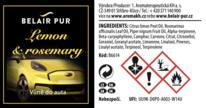 Autoparfém CITRON & ROZMARÝN 10 ml - s dřevěným aplikátorem