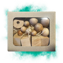 Sada dřevěných dekorací - MIX