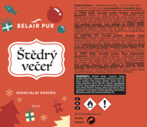 Esenciální parfém ŠTĚDRÝ VEČER - 30 ml