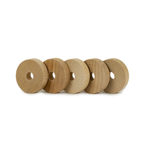 Dřevěný kroužek sada 5 ks - 40x10 mm