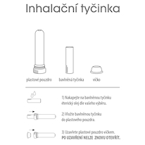Tyčinka inhalační bílá - 5 ks