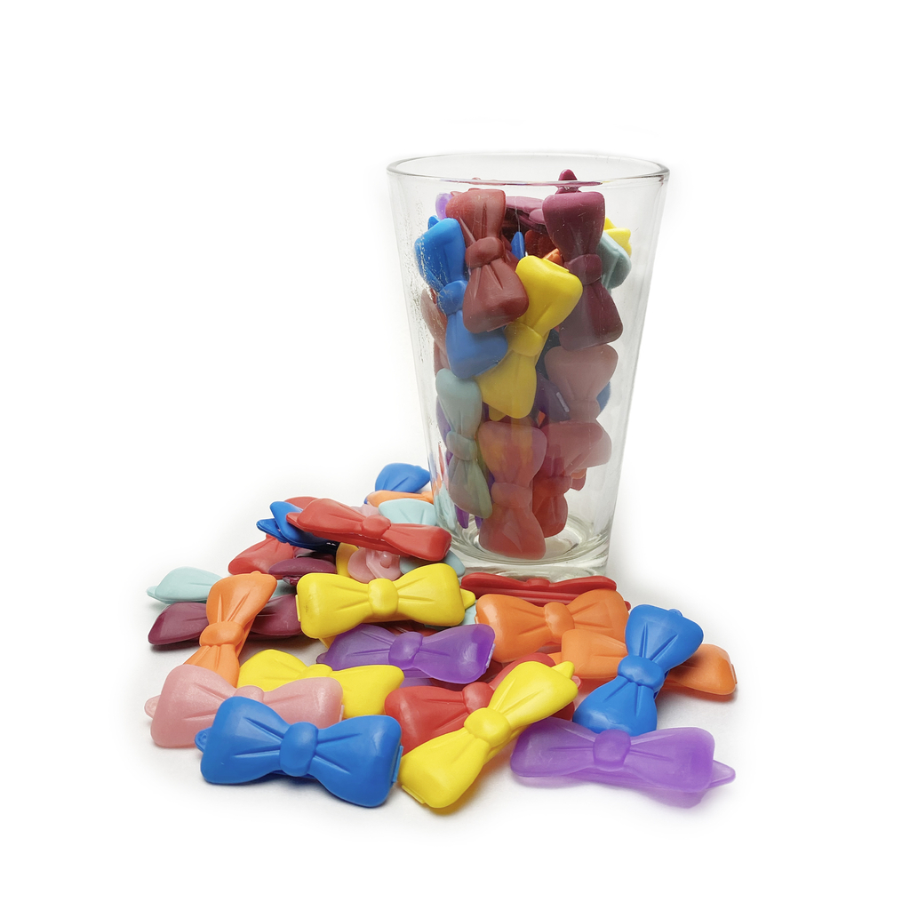 Mašle na srst pro psy 3,5 cm tyrkysová